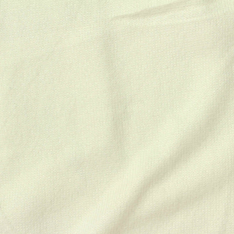 Brushed Polyester Stretch Jersey Knit Fabric, 160 gsm — White, ref EF-254323