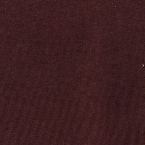 Cotton Polyester Stretch Rib Knit Fabric, 240 gsm — Brown