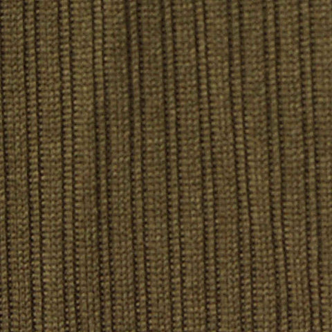 Brushed Polyester Stretch Rib Knit Fabric, 310 gsm, 170 cm — Khaki