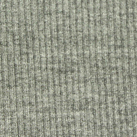 Heather Grey Marl Rib Knit, Viscose, 230 gsm, 145 cm