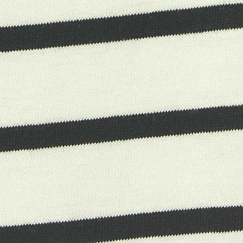 Dark Grey Stripes Jersey Knit, Cotton, 140 gsm