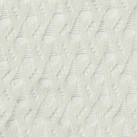 White Dot Pointelle Knit, Polyester