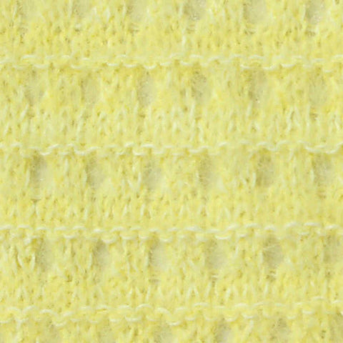 Yellow Eyelet Pointelle Knit, Polyester