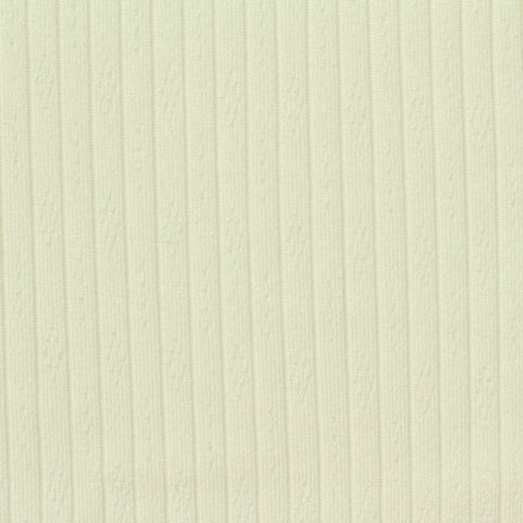 Beige Tone-on-Tone Pointelle Knit, Polyester