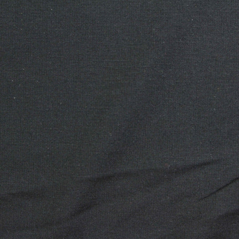 Viscose Nylon Stretch Ponte Knit Fabric, 180 gsm, 160 cm — Black