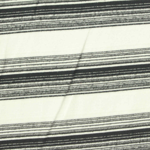 Off-White Horizontal-Stripe Knit, Polyester