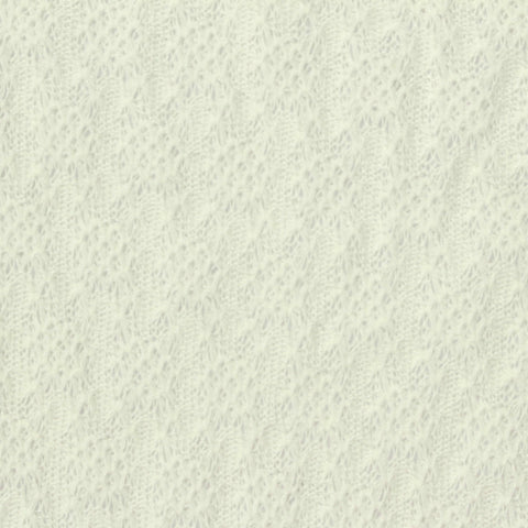 Cream Floral Mesh, Viscose-Acrylic