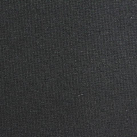 Polyester Viscose Stretch Scuba Knit Fabric, 320 gsm, 163 cm — Black