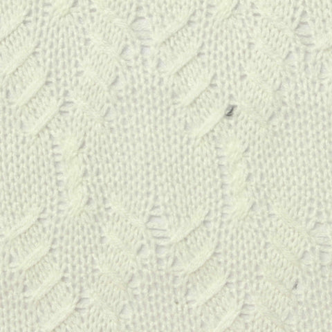Cream Openwork Pointelle Knit, 250 gsm
