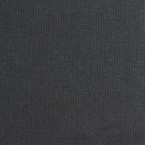 Cotton Stretch Rib Knit Fabric, 370 gsm, 130 cm — Grey
