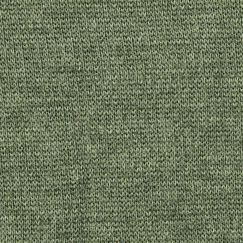 Green Heather Rib Knit, Poly-Cotton