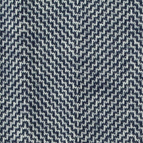 Navy Chevron Jacquard, Polyester