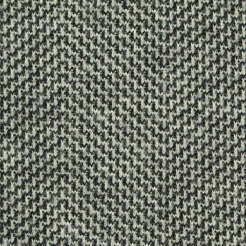 Black Houndstooth Knit, Polyester, 260 gsm, 185 cm