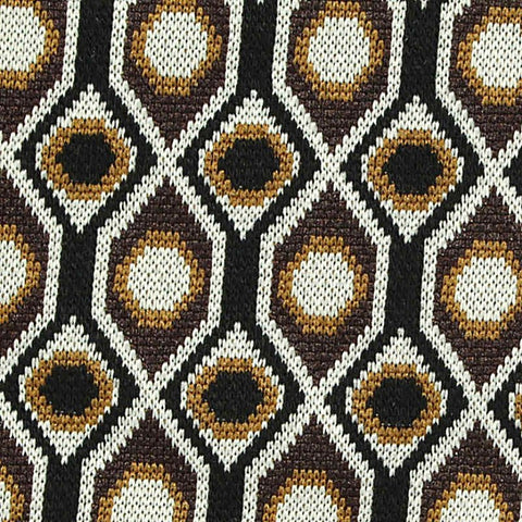 Black Hexagons Ponte Knit, Poly-Viscose