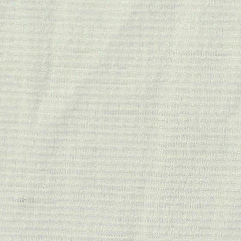 Off-White Micro-Stripe Jersey Knit, Polyester