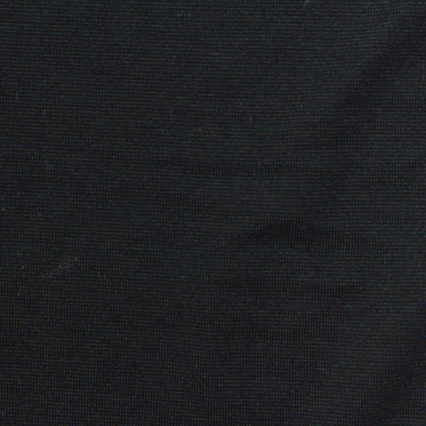 Acrylic Viscose Blend Stretch Jersey Knit Fabric, 196 gsm, 170 cm — Black