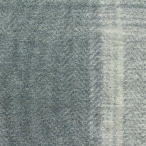 Blue-Grey Chevron French Terry, Poly-Viscose