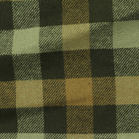 Olive Plaid Woven, Cotton
