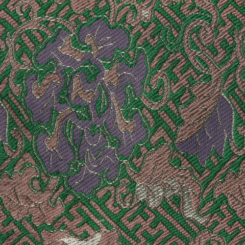 Purple Ornate-Scroll Jacquard, Polyester
