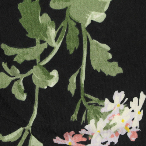 Green Leaves Linen-Look