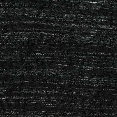 Black Marl Jersey Knit, Cotton-Poly