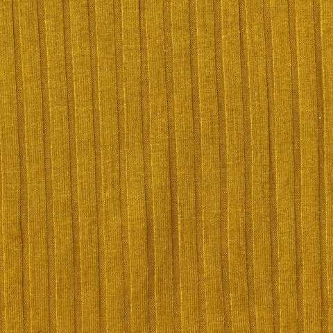 Viscose Stretch Rib Knit Fabric, 240 gsm, 150 cm — Khaki