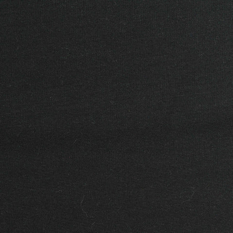Modal Nylon Stretch Ponte Knit Fabric, 175 gsm, 180 cm — Black