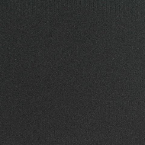 Polyester Stretch Interlock Knit Fabric, 220 gsm, 150 cm — Black