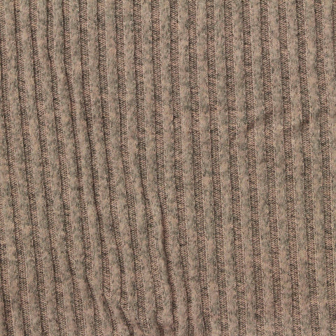Heathered Beige Marl Rib Knit, Polyester