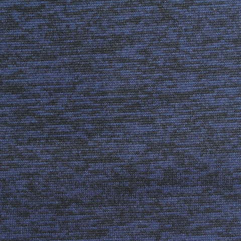 Blue Heathered-Marl Jersey Knit, Polyester, 255 gsm