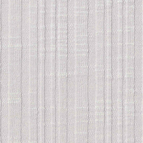 Polyester Viscose Stretch Rib Knit Fabric, 205 gsm, 155 cm — White