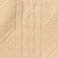 Beige Chevron Rib Knit, Viscose-Poly