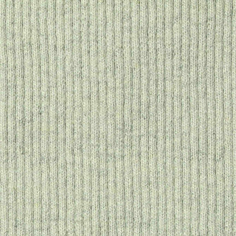 Light Grey-Green Marl Rib Knit