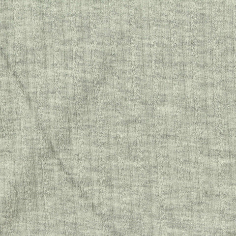 Light Grey Heather Rib Knit, Viscose