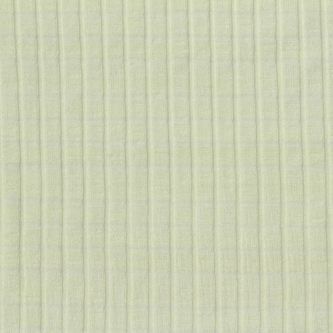 Striped Viscose Stretch Rib Knit Fabric, 260 gsm, 130 cm — Green