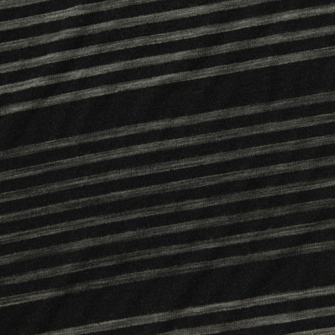 Dark Grey Stripe Milk Silk Knit, Polyester