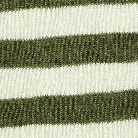 Striped Viscose Jersey Knit Fabric, 170 gsm, 170 cm — Green