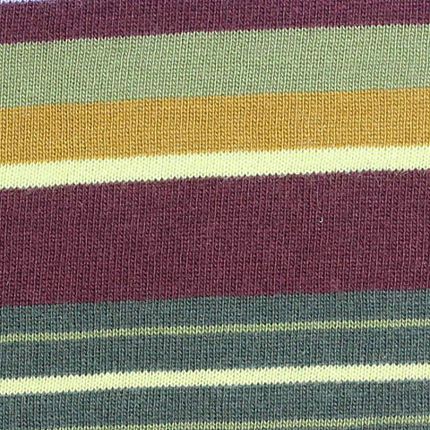 Purple Horizontal-Stripe Jersey Knit, Cotton