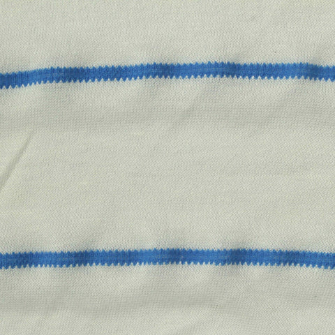 Blue Horizontal-Stripe Jersey Knit, Viscose, 170 gsm, 170 cm