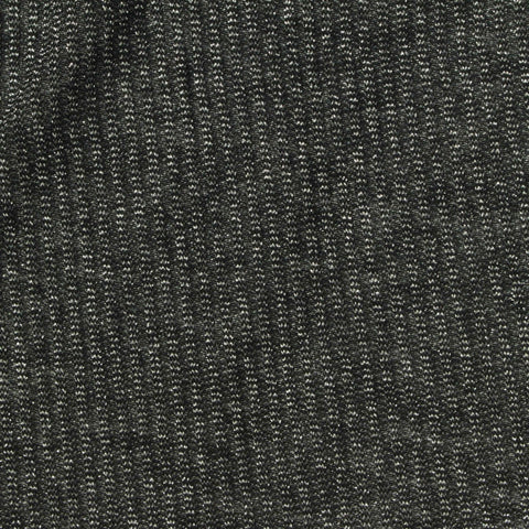Dark Grey Marl Rib Knit, Viscose-Metallic, 120 gsm