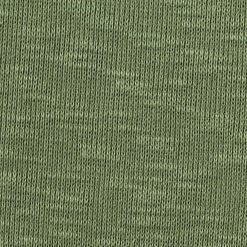 Heathered Green Marl Rib Knit, Cotton-Modal