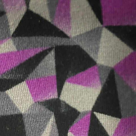 Purple Geometric Knit, Cotton