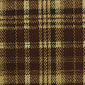 Brown Plaid Interlock Knit, Poly-Viscose, 340 gsm