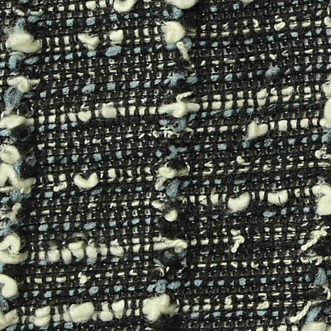 White Check Bouclé, Poly-Cotton