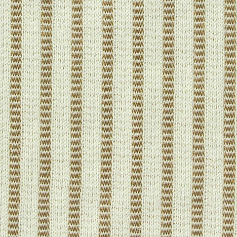 Cream Stripe Knit, Cotton-Poly