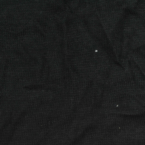 Viscose Polyester Stretch Chunky Knit Fabric, 180 gsm, 160 cm — Black