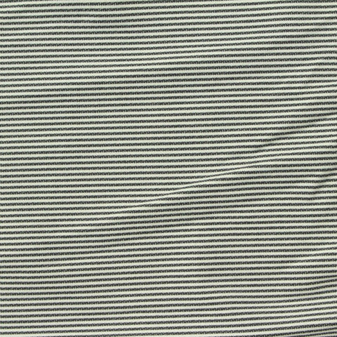 Black Horizontal-Stripe Jersey Knit, Polyester, 220 gsm, 161 cm