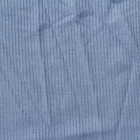 Viscose Stretch Rib Knit Fabric, 200 gsm, 130 cm — Blue, ref EF-258146