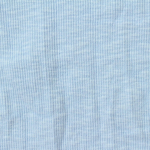 Slub Rib Knit Fabric, 320 gsm, 130 cm — Blue