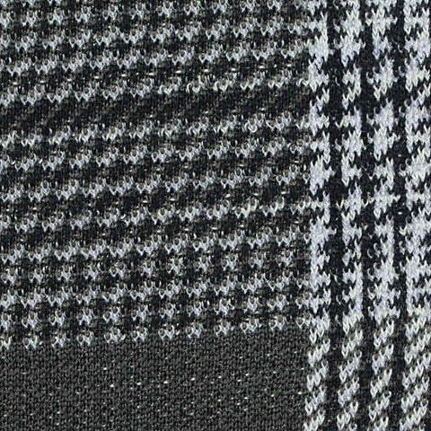 Black Plaid Jacquard, Polyester, 370 gsm